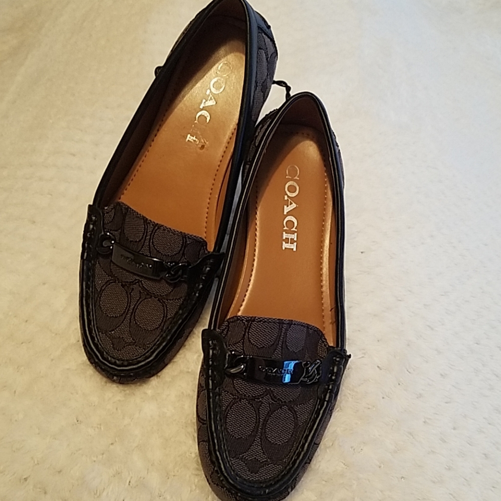 COACH loafers black 6 B